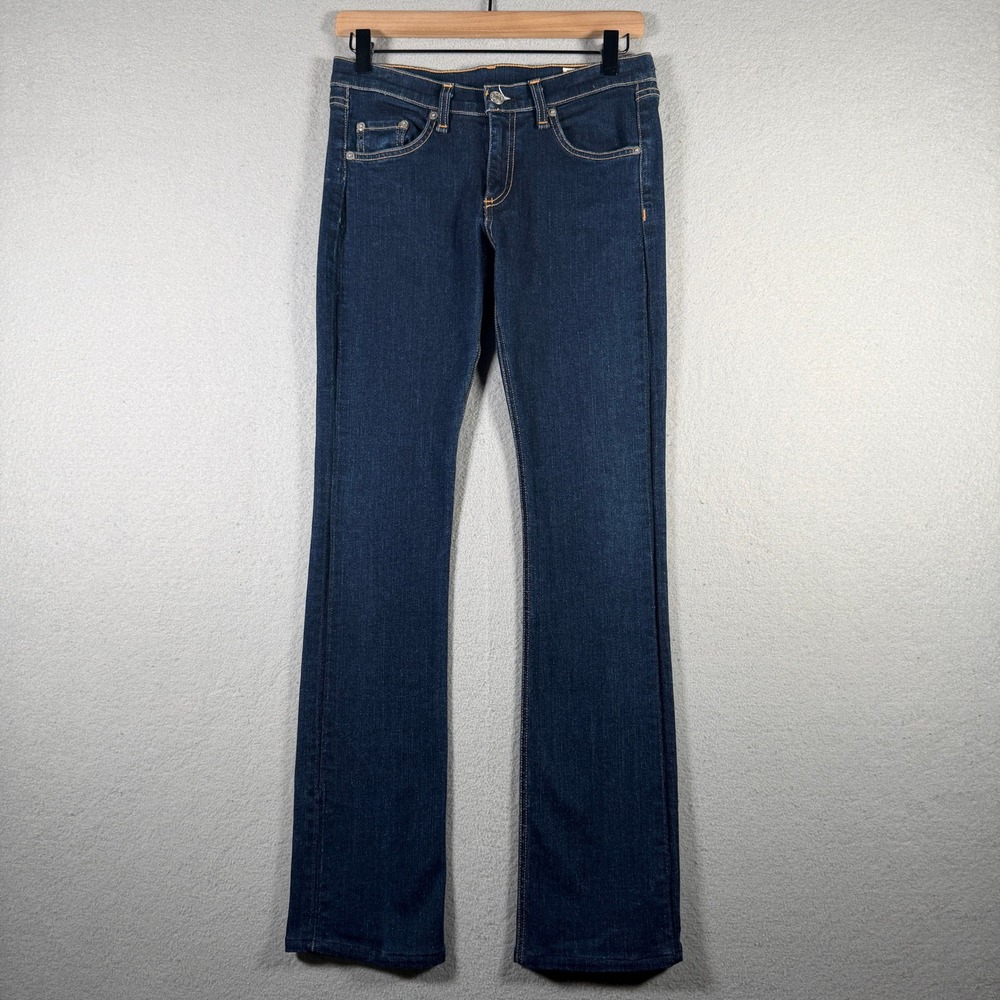 Rag & Bone Stiletto Boot Jeans Mens 27 Dark Indigo Blue Slim Bootcut Made in USA